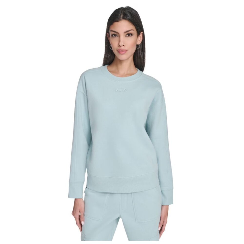 DKNY Women's Hi-Lo Crewneck Sweatshirt